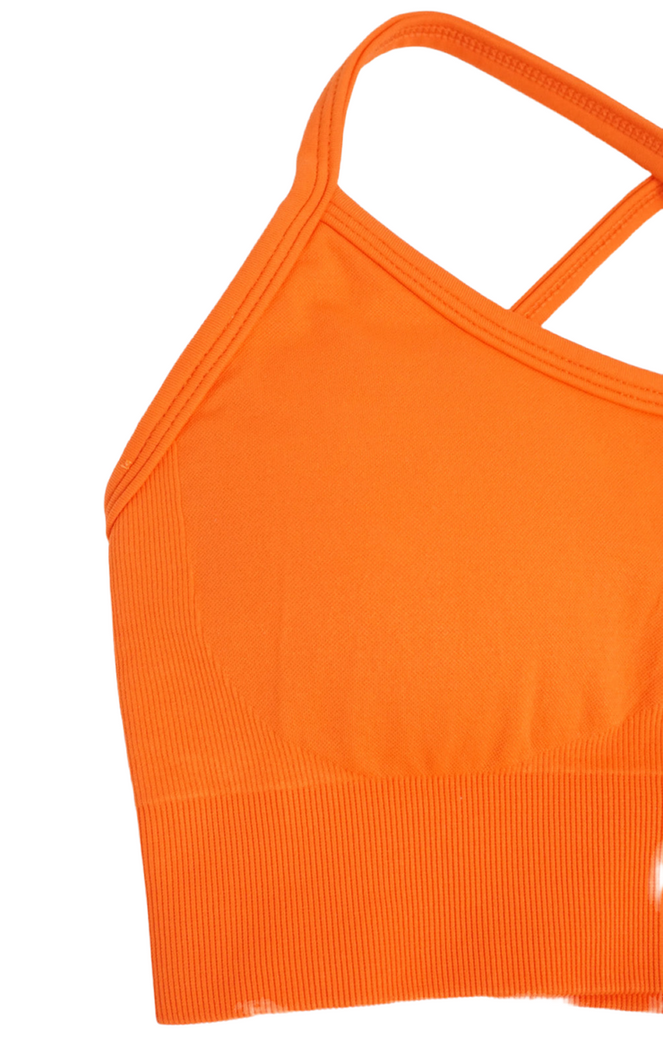 Orange Active Bra