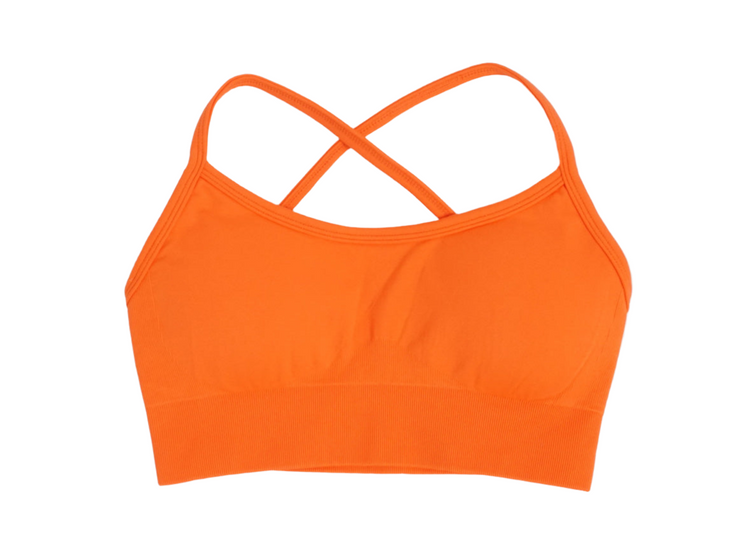 Orange Active Bra