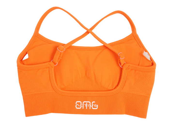 Orange Active Bra